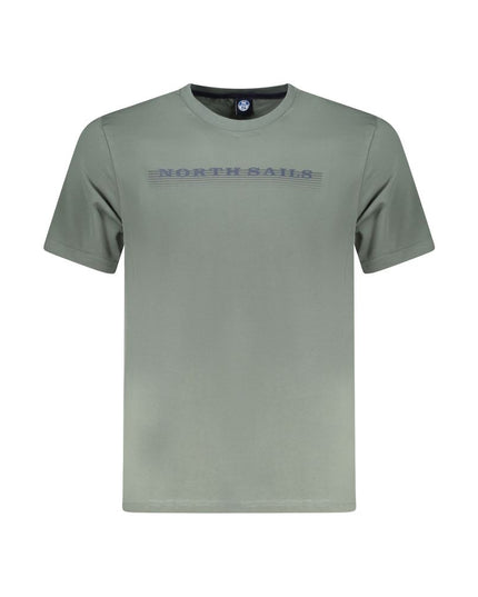 North Sails Green Cotton Men T-Shirt