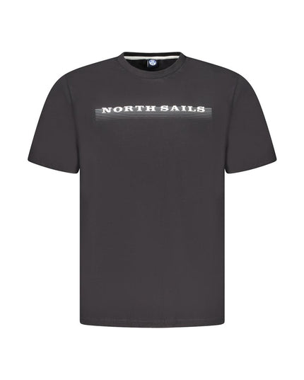 North Sails Black Cotton Men TShirt