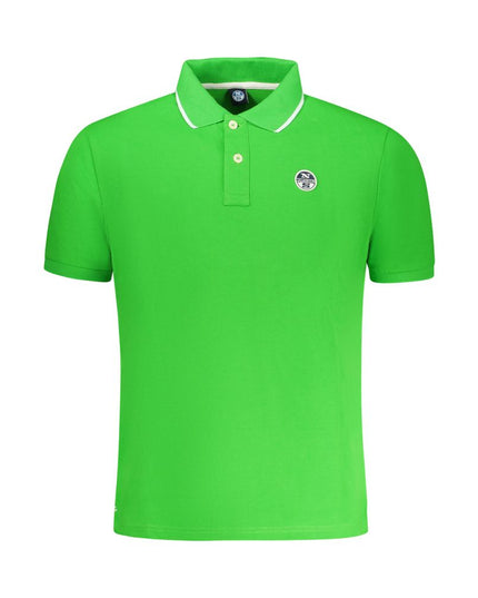 North Sails Green Cotton Men Polo Shirt