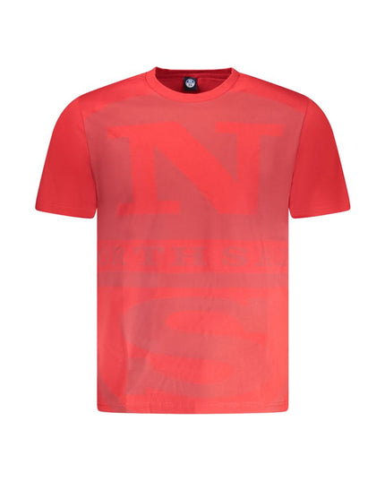 North Sails Red Cotton Men T-Shirt
