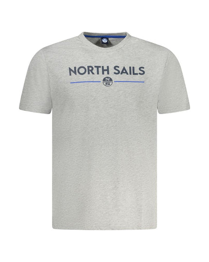 North Sails Brown Cotton Men T-Shirt