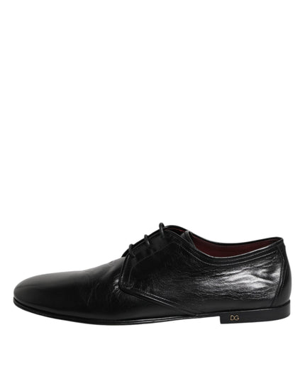 Dolce & Gabbana Black Leather Lace Up Derby Dress Formal Shoes