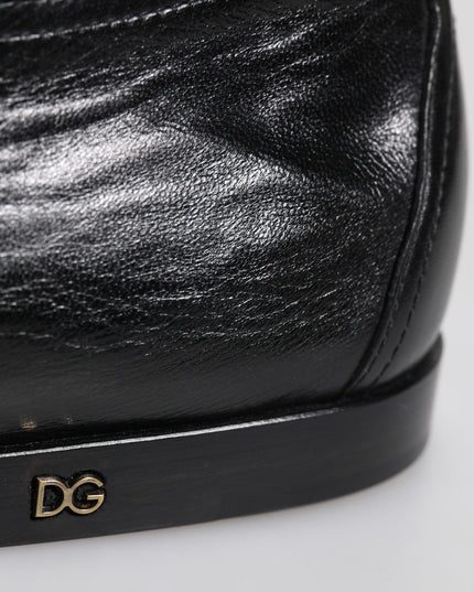 Dolce & Gabbana Black Leather Lace Up Derby Dress Formal Shoes