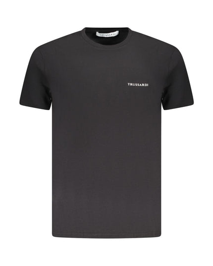 Trussardi Black Cotton Men T-Shirt