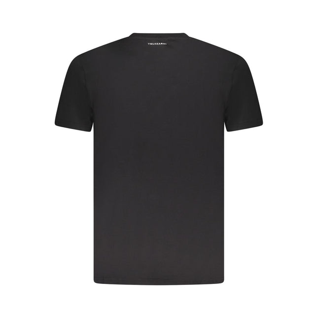 Trussardi Black Cotton Men T-Shirt