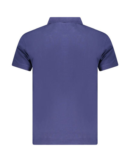 Cavalli Class Blue Cotton Men Polo Shirt