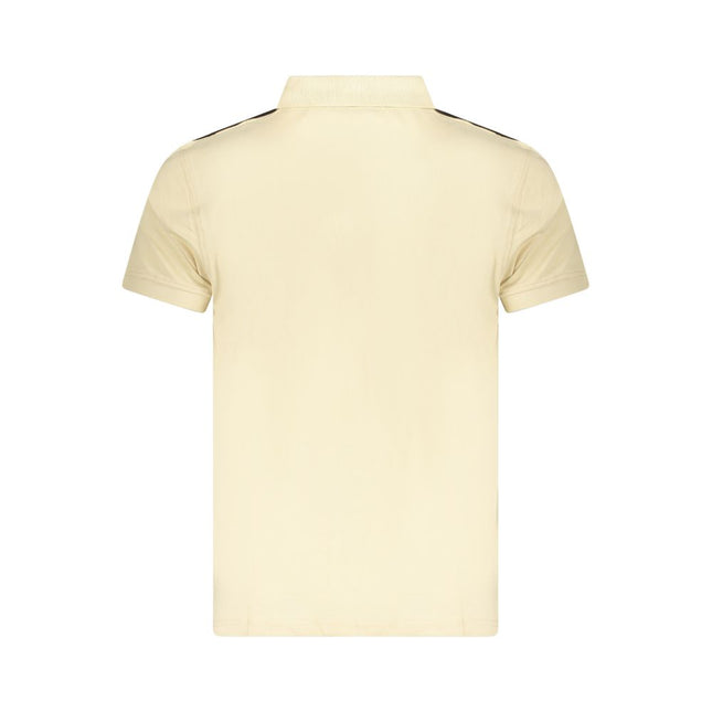 Cavalli Class Beige Cotton Men Polo Shirt