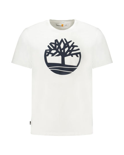 Timberland White Cotton Men T-Shirt