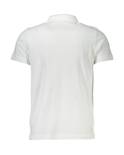 Cavalli Class White Cotton Men Polo Shirt