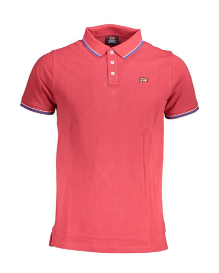 Norway 1963 Red Cotton Men Polo Shirt