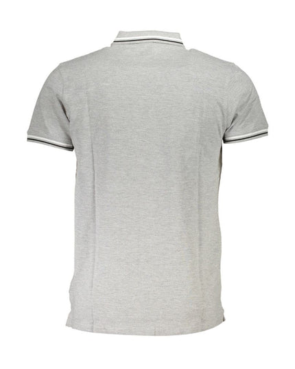 Cavalli Class Brown Cotton Men Polo Shirt