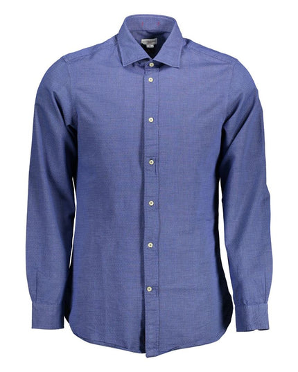 U.S. POLO ASSN. Blue Cotton Men Shirt