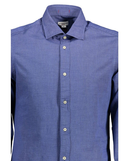 U.S. POLO ASSN. Blue Cotton Men Shirt