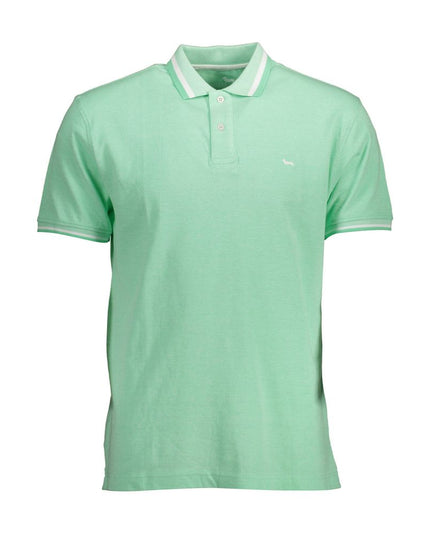 Harmont & Blaine Green Cotton Men Polo Shirt