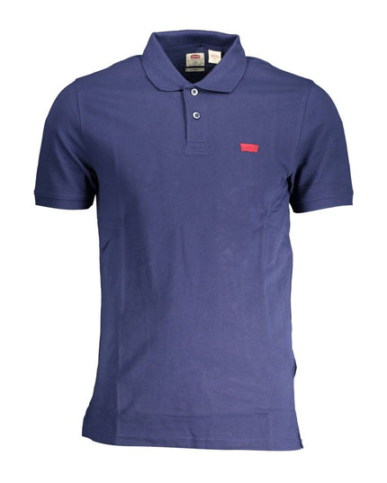 Levi's Blue Cotton Men Polo Shirt