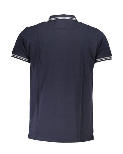 Cavalli Class Blue Cotton Men Polo Shirt