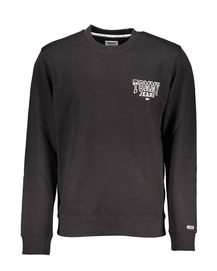 Tommy Hilfiger Black Cotton Men Sweater