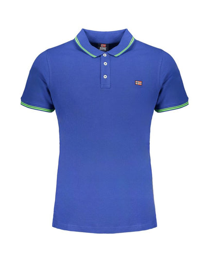 Norway 1963 Blue Cotton Men Polo Shirt