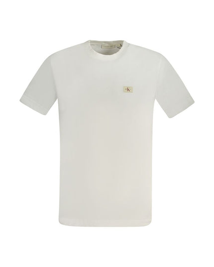 Calvin Klein White Cotton Men T-Shirt