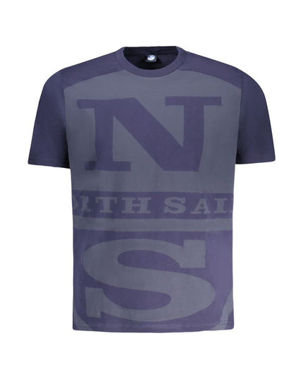 North Sails Blue Cotton Men T-Shirt