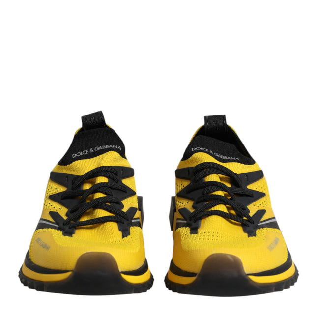 Dolce & Gabbana Yellow SORRENTO Sport Stretch Sneakers Shoes