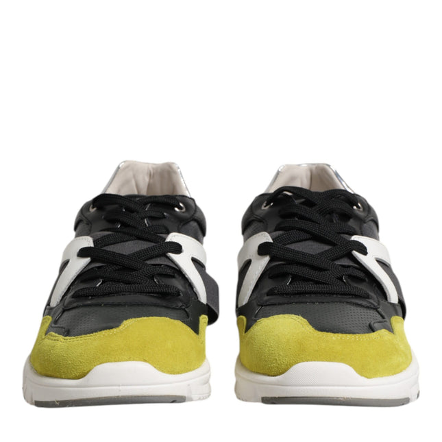 Dolce & Gabbana Multicolor Lace Up Low Top Men Sneakers Shoes