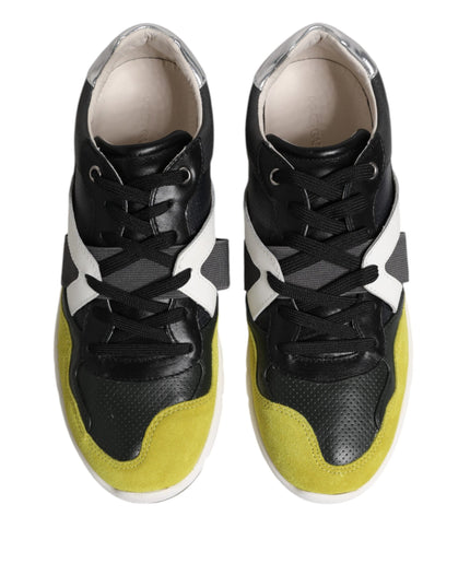 Dolce & Gabbana Multicolor Lace Up Low Top Men Sneakers Shoes