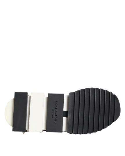 Dolce & Gabbana Black White Sorrento Low Top Sneakers Shoes