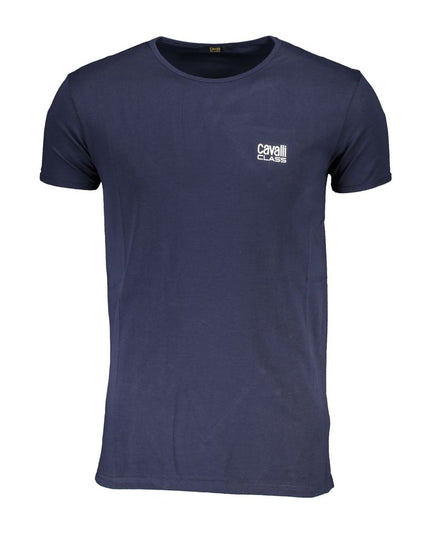 Cavalli Class Blue Cotton T-Shirt