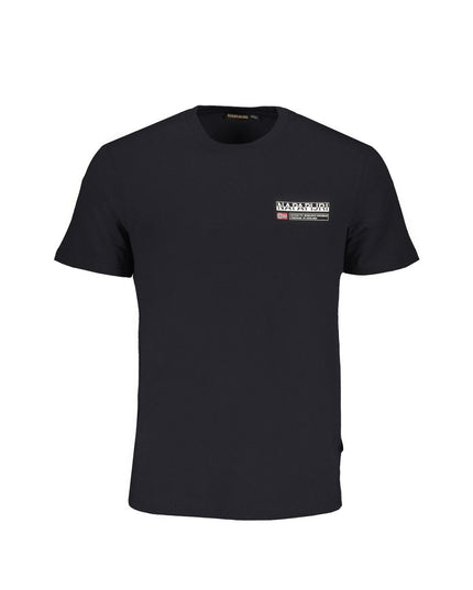 Napapijri Black Cotton T-Shirt