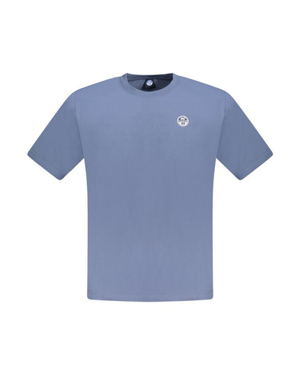 North Sails Blue Cotton Men T-Shirt