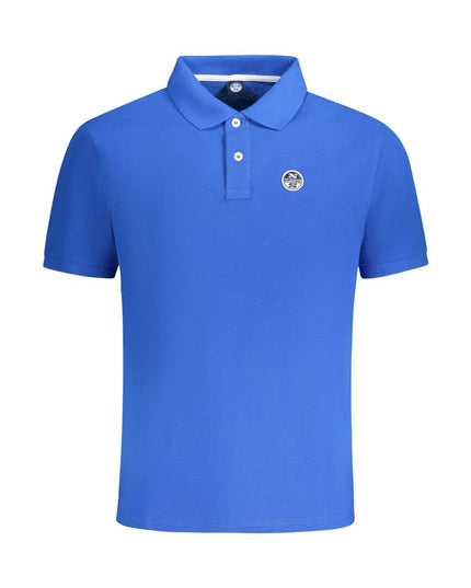 North Sails Blue Cotton Men Polo Shirt