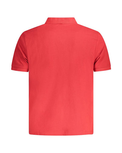North Sails Red Cotton Men Polo Shirt