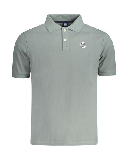 North Sails Green Cotton Men Polo Shirt