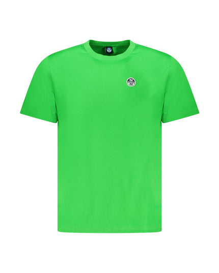 North Sails Green Cotton Men T-Shirt