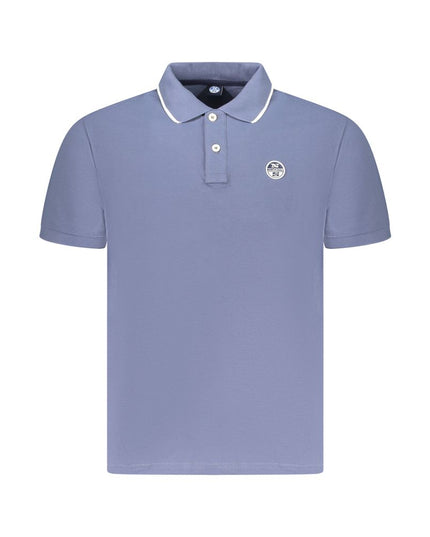 North Sails Blue Cotton Men Polo Shirt