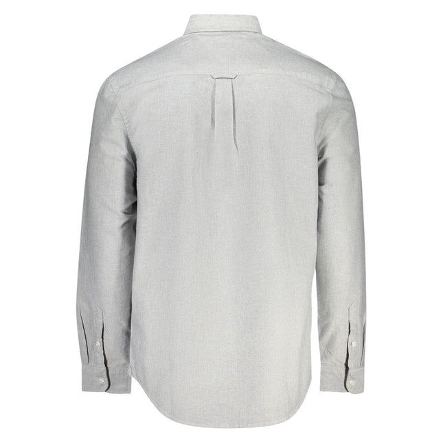 Tommy Hilfiger Gray Cotton Men Shirt