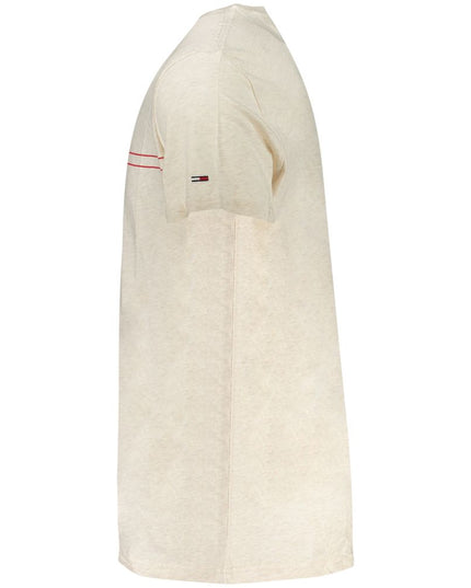 Tommy Hilfiger Beige Cotton Men T-Shirt