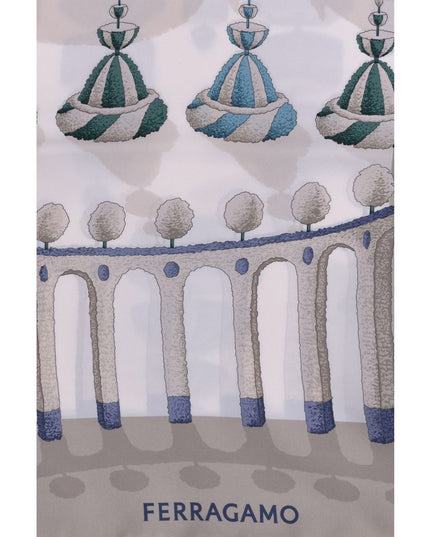 Ferragamo Multicolor Silk Scarf