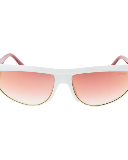 Guess White Plastic Sunglasses