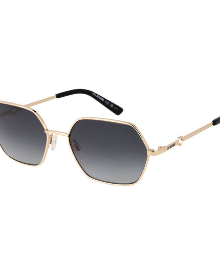 Love Moschino Gold Metal Sunglasses