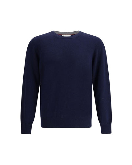 Brunello Cucinelli Blue Cashmere Cashmere Sweater