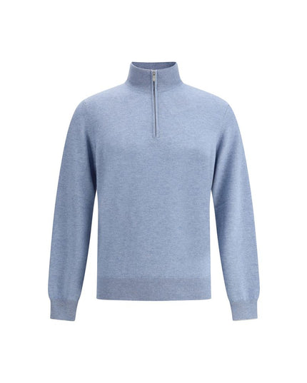 Brunello Cucinelli Light Blue Cashmere Cashmere Sweater