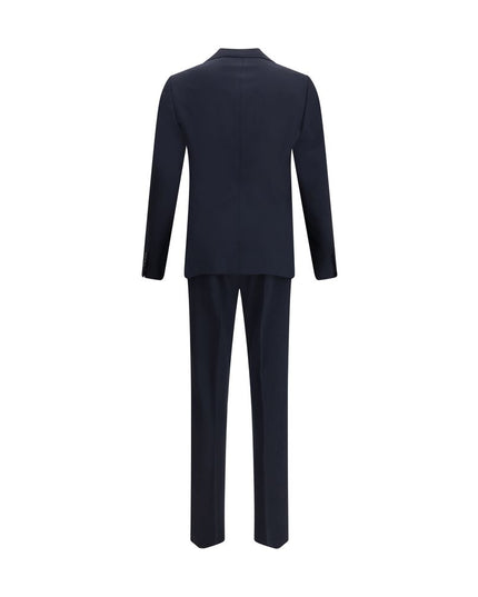Dsquared² Black Fleece Wool Two-Piece Suit