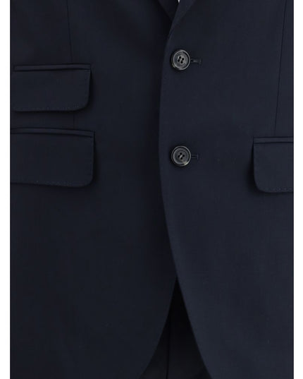 Dsquared² Black Fleece Wool Two-Piece Suit