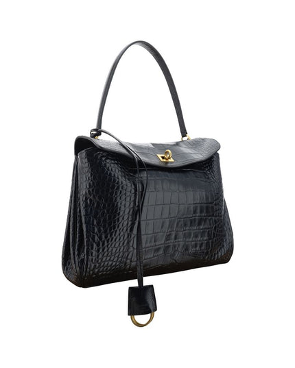 Balenciaga Black Calf Leather Bos Taurus Handbag