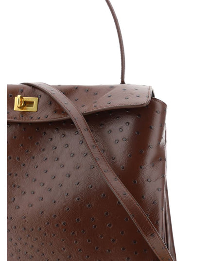 Balenciaga Brown Calf Leather Bos Taurus Shoulder Bag