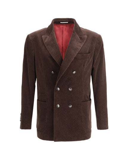 Brunello Cucinelli Brown Cotton Jackets And Coat