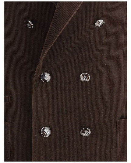 Brunello Cucinelli Brown Cotton Jackets And Coat