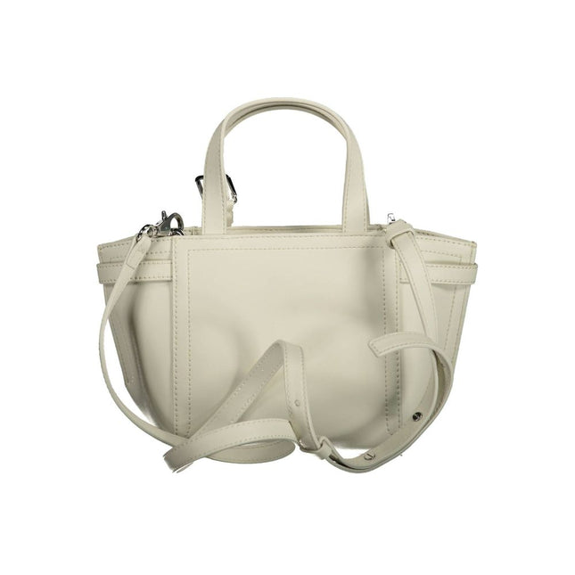 Calvin Klein White Polyester Handbag